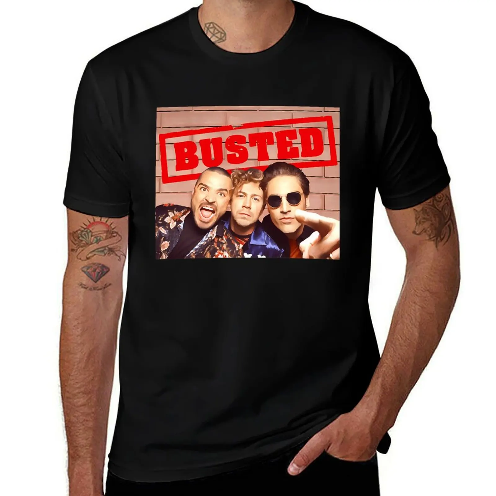

Busted band T-Shirt custom t shirt vintage funny meme t-shirts men graphic t shirts