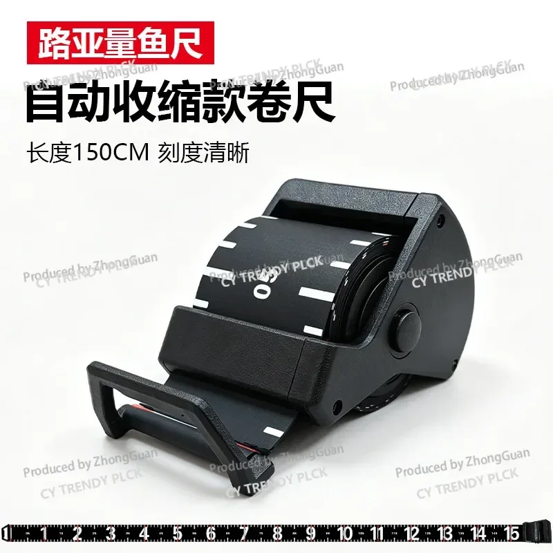 Measuring Fish Ruler Automatic Shrinkage Luya Tape Measure Design Fishing Gear Portable Pvc Material