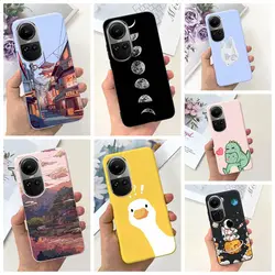 For Oppo Reno 10 5G Cartoon Dinosaur Bumper Shockproof Soft Phone Case For oppo Reno10 Pro 5g Reno10Pro 6.7inch SBack Cover