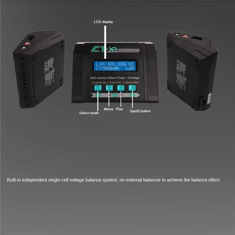 ABGI C1XR Balance 100W 10A 1-6S AC/DC Dual Input with JST XH Adapter Board for LiPo NiMH NiCd Battery