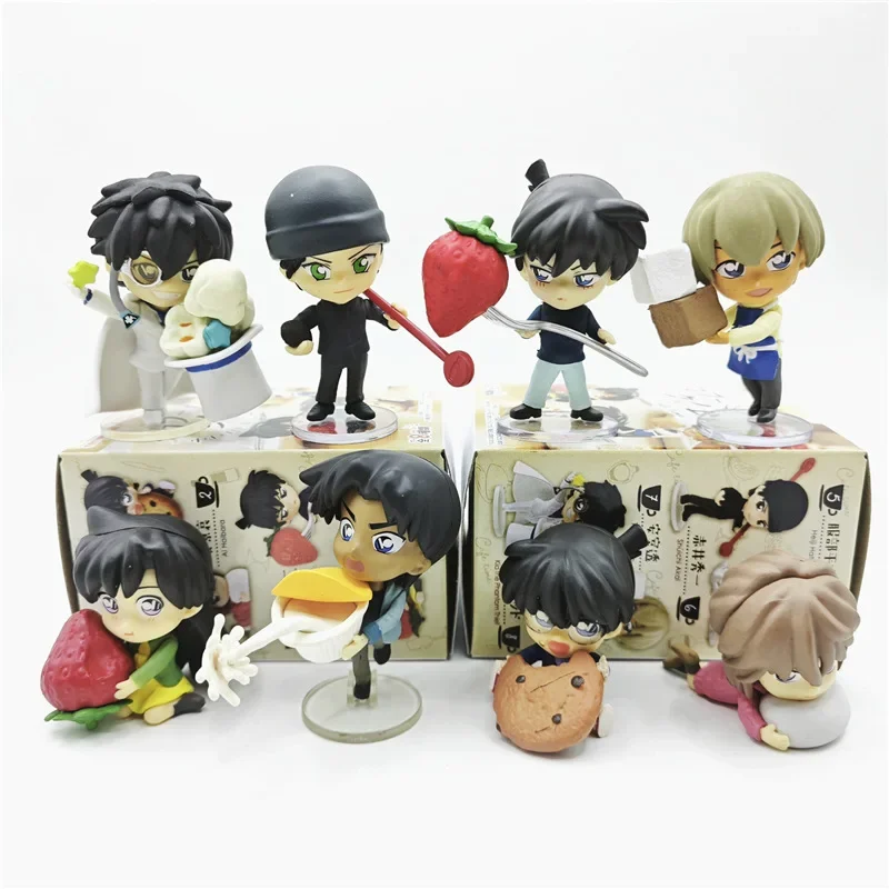 

Detective Conan AnimeQ Ver Kawaii Fruit Dim Sum Series, 6cm Figures, Jimmy Kudo Kaitou, Kid Model Toys, Doll Ornaments, Gift, 8P