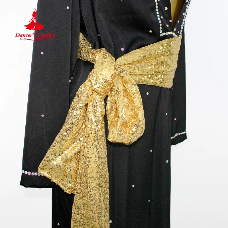 Buikdanskostuum Aangepaste Senior AB Stenen Gewaad + Hoofddoek + Hippe Sjaal 3 stks Volwassen en Kind Saidi Baladi Prestatiekleding