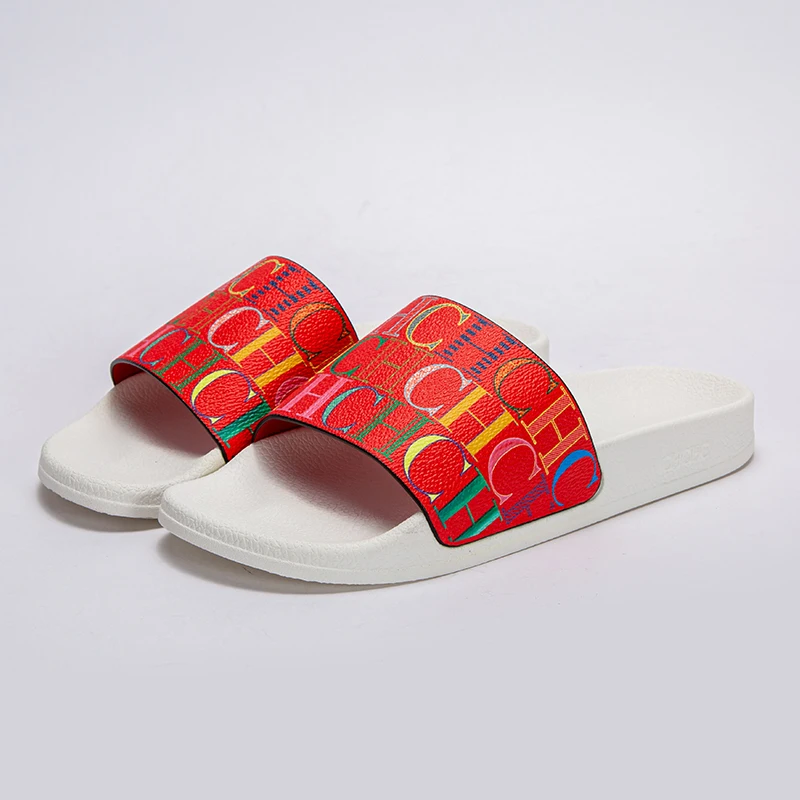 Different Types of Letter Printed Designs for Women\'s Slippers, Multi Color and Multi Size, Exquisite and Comfortable