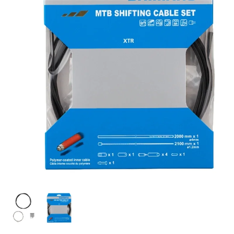 

XTR MTB горный велосипед с полимерным покрытием, набор тросов переключения передач, нержавеющая сталь OT-SP41, 2000 мм, детали велосипеда
