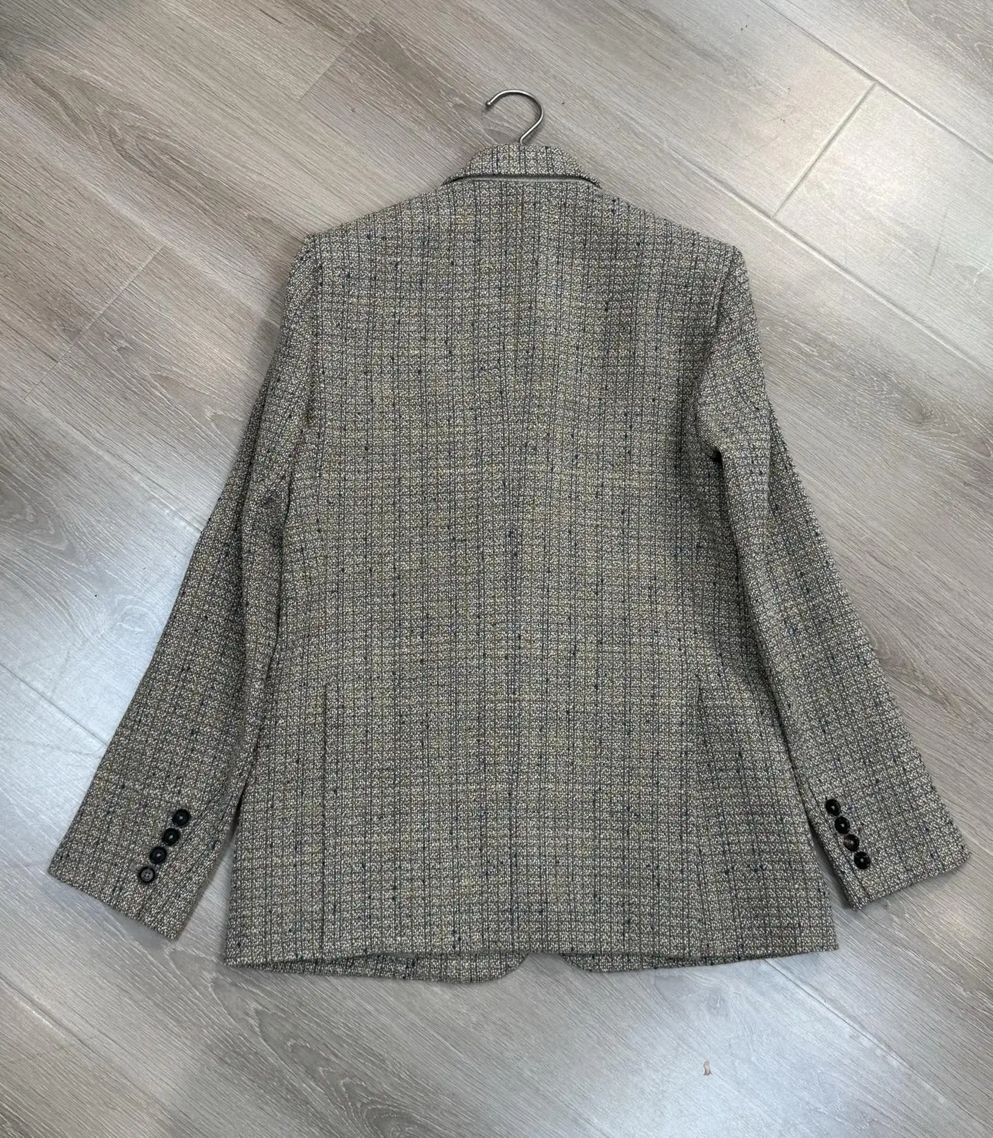 New High-Quality, Stylish Women'S Wool Tweed Plaid Blazer (Autumn/Winter Collection)