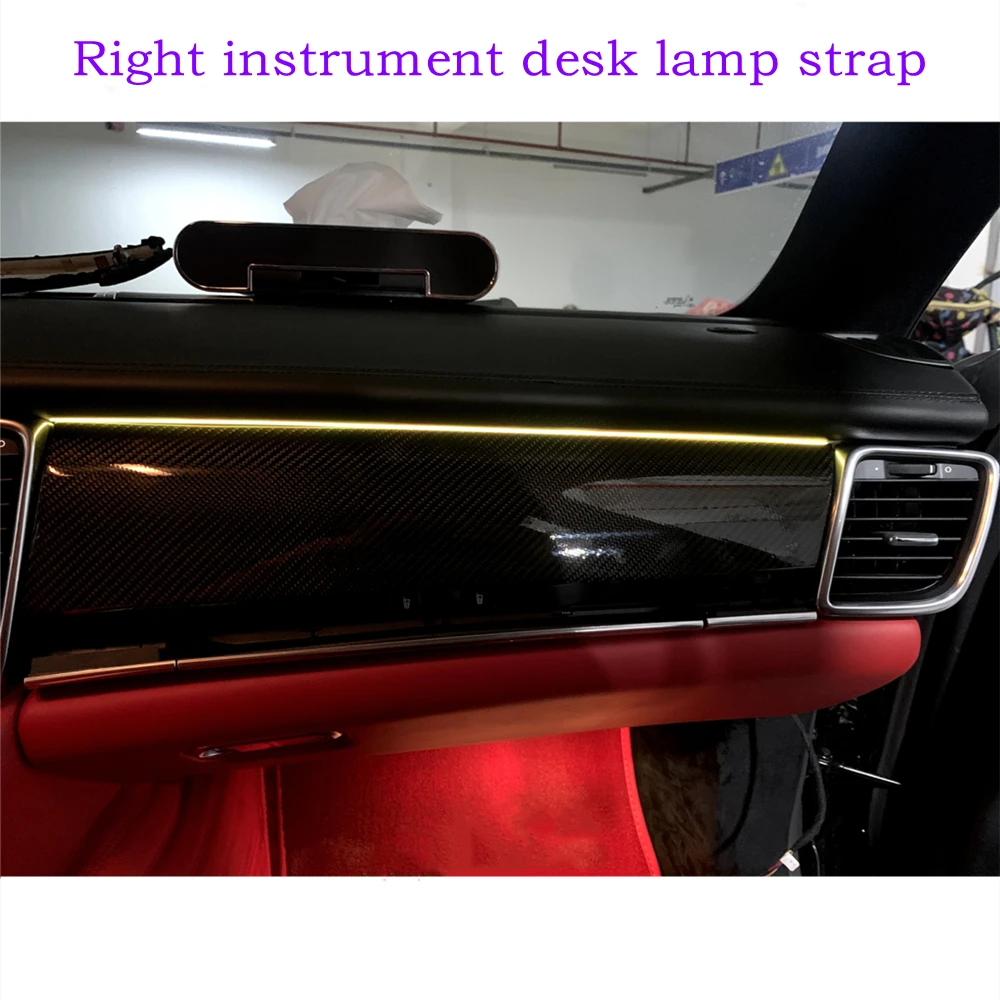 Interior Trim Strips Car Ambient Light for Porsche Panamera Door light guide strip Interior atmosphere modification APP control