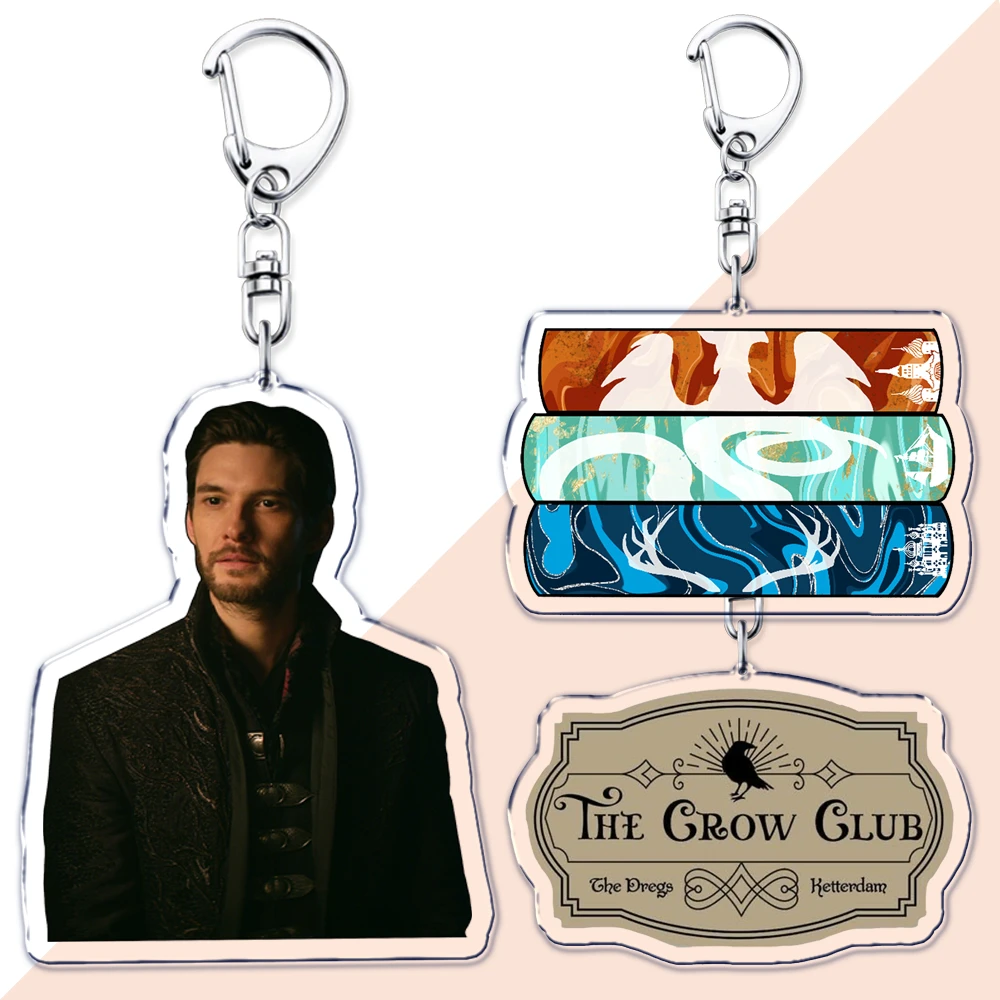 Popular Game The Darkling Keychains for Accessories Bag Shadow and Bone Grishaverse Key Chain Ring Gifts Gamer Friends Keyrings