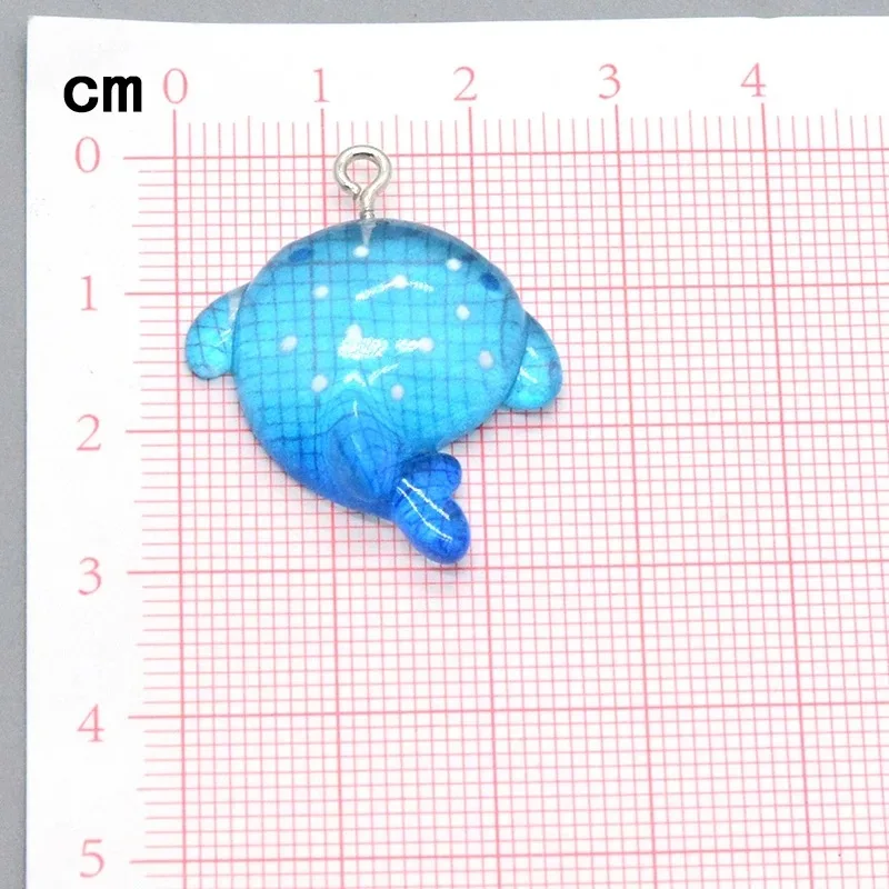 10Pcs Fashion Cute Spotted Mermaid Charms Marine Animal Whale Resin Pendant For Phone Keychain Necklace Earring Diy Jewelry Make