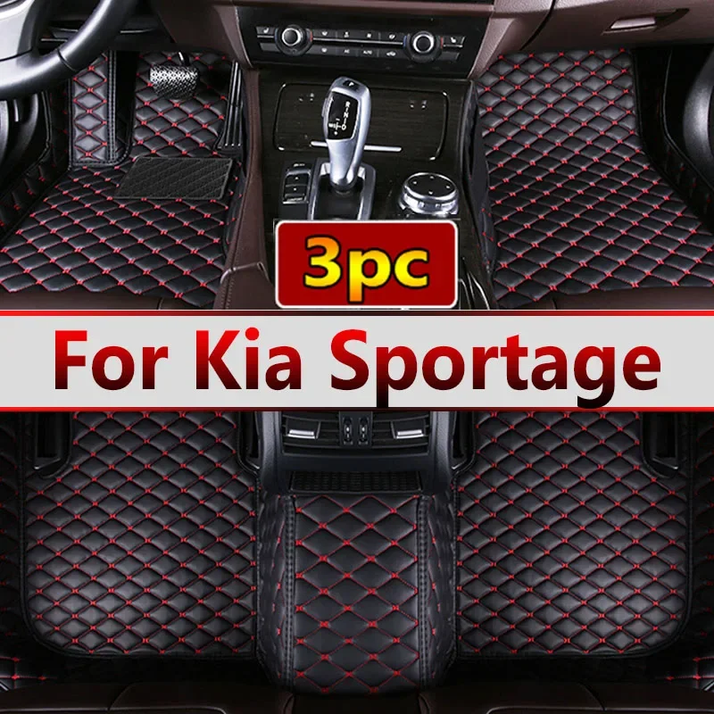 Custom Automotive Car Floor Mats For Kia Sportage 2018 2019 2020 2021 2022 Auto Luxury Leather Men Women Car Mats Full Coverage