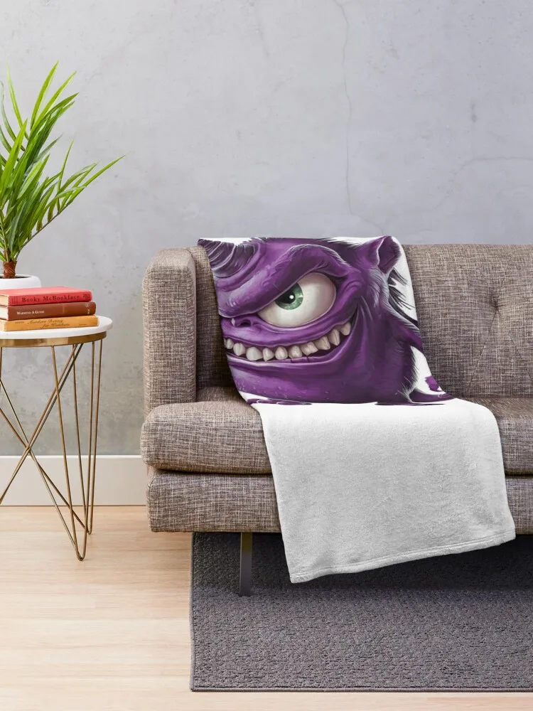 Purple People Eater Throw Blanket Soft Big Plush Blankets