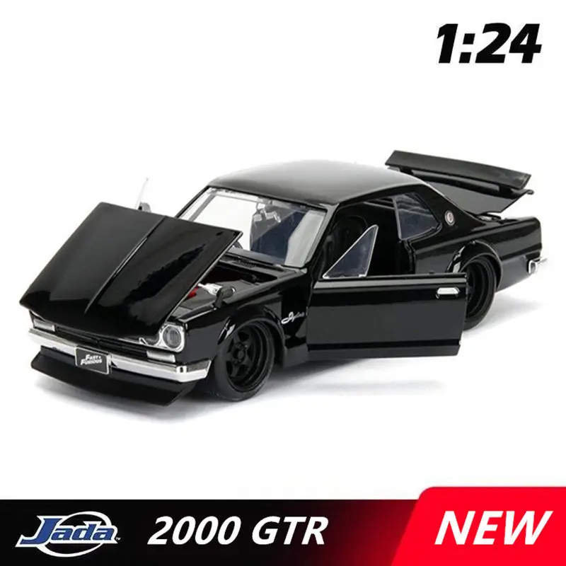 1:24 Nissan Skyline 2000 GT-R Alloy Metal Sports Car Model Diecast Racing Car Vehicles Model Simulation Collection Kids Toy Gift