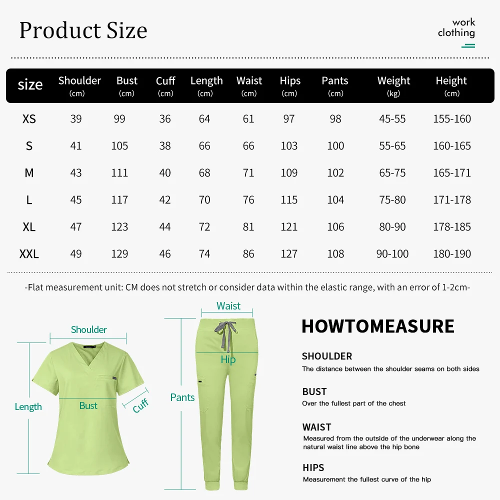 Uniforme de travail de dentisterie XS-XXL, ensemble de blouses de soins infirmiers pour Service de santé, uniforme de travail pour Salon de beauté, vêtements de laboratoire anti-poussière, costumes de gommage vétérinai