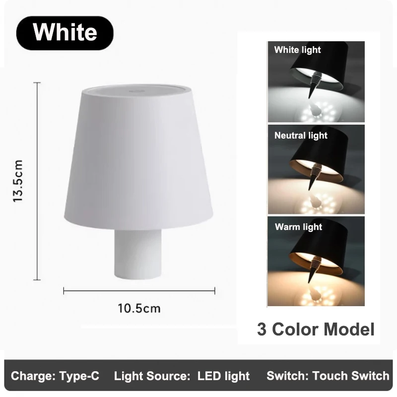 KFV Wireless Table Lamp Wine Bottle Clear 4