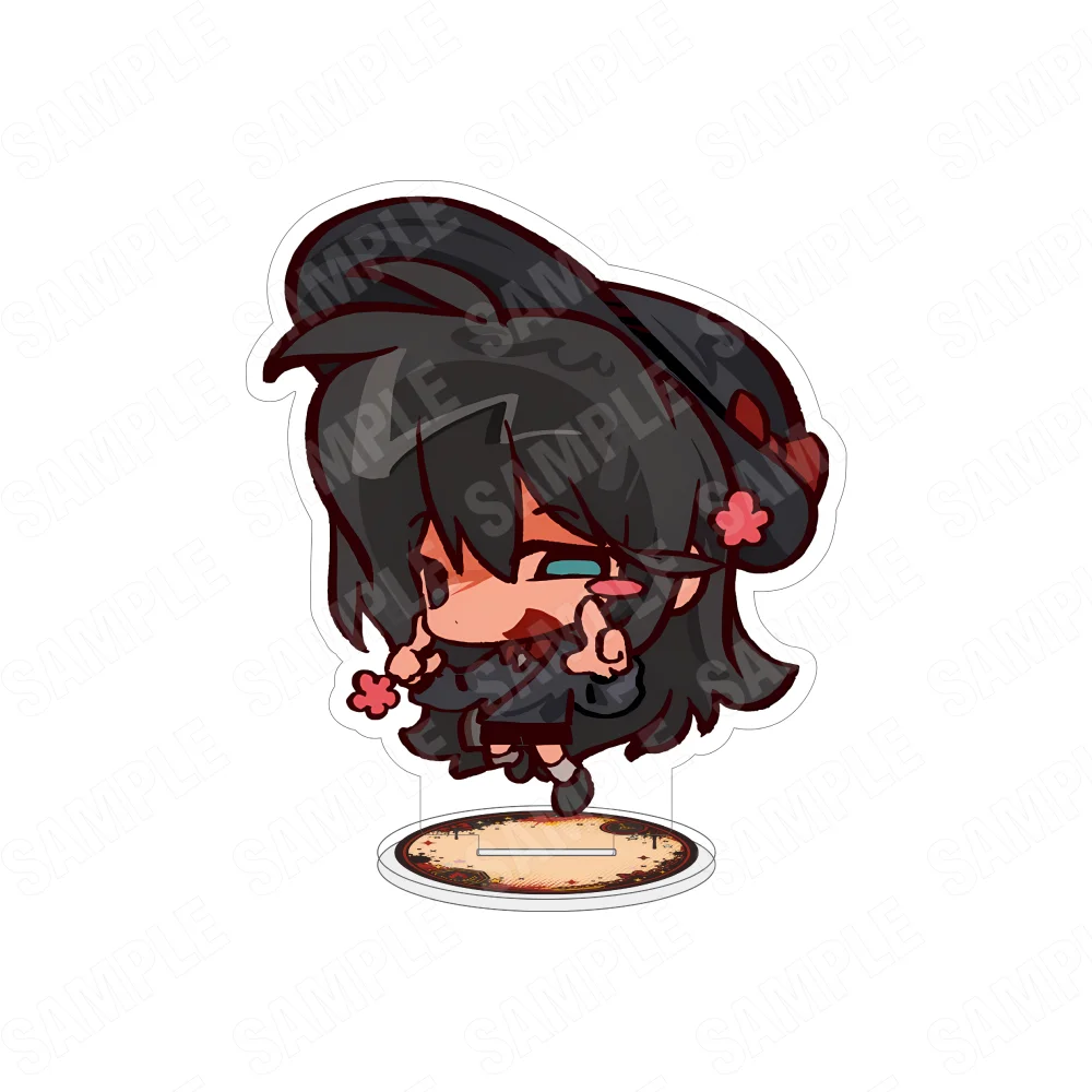Anime Limbus Company 10CM Chibi Acrylic Keychain Stand Game Character Table Decoration Collectible Gift for Gaming Lovers