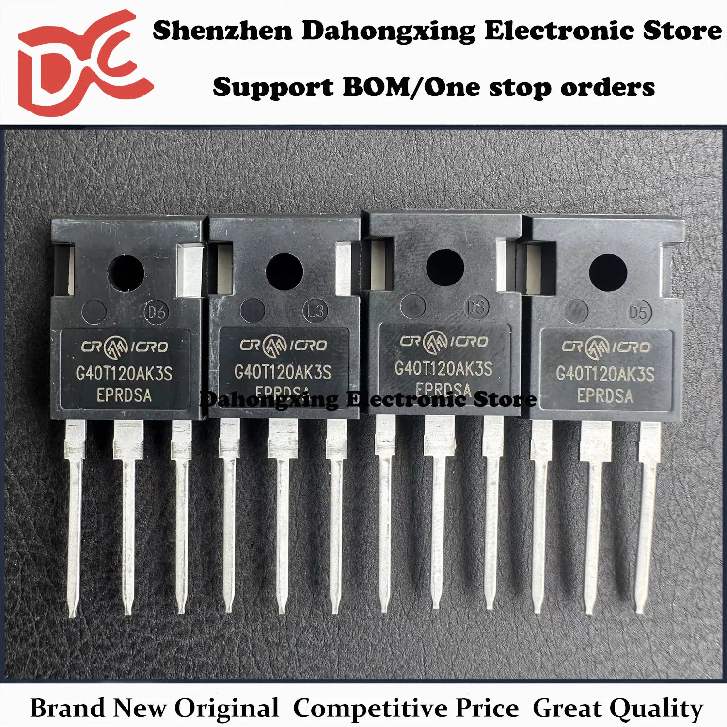 New Original 5Pcs CRG40T120AK3S G40T120AK3S TO-247 40A 1200V Powerful IGBT Transistor Electronic Components Great Quality