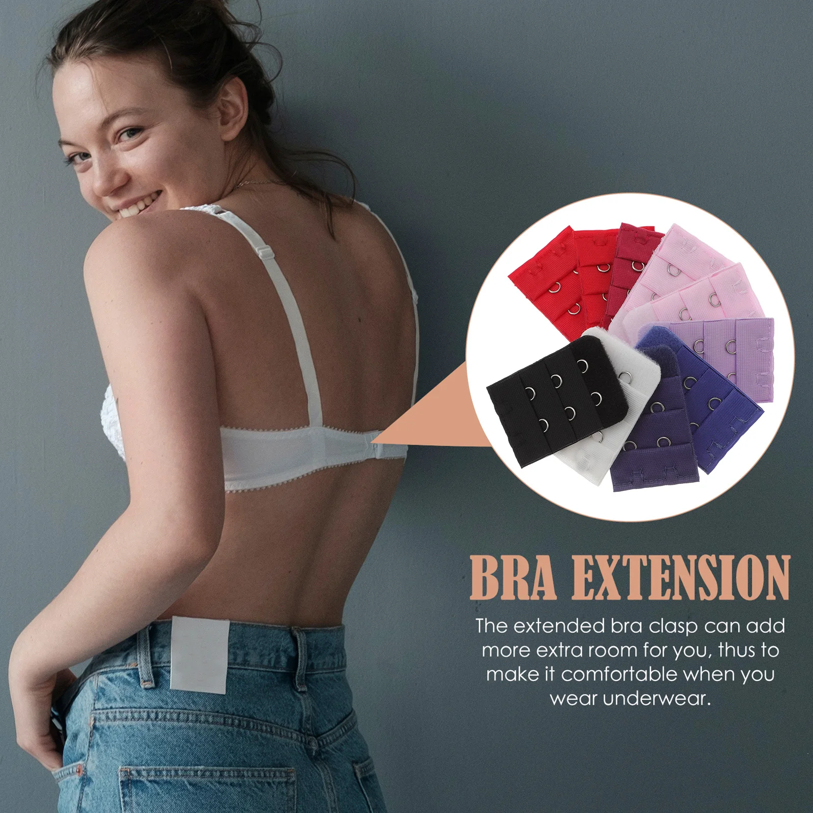 

10Pcs Bra Women Underwear Hooks Comfortable Bra Extension Buckle Bras Accessories Fits Most Styles Adjustable Buckle
