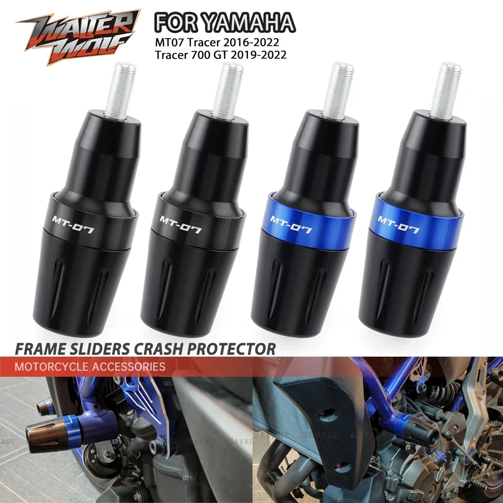 

For YAMAHA FZ07 MT07 Tracer 700 GT Motorbike Fairing Guard Accessories Protection CNC Motorcycel Frame Slider Crash Protector
