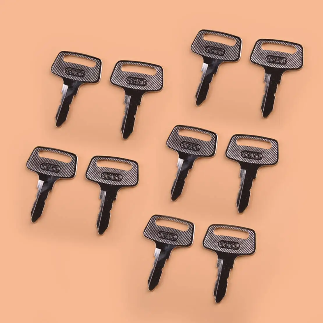 

37410-55150 430-158 10Pcs Ignition Keys Fit for Kubota BX1500D BX1800D BX1830D BX23D BX2200D BX2230D KJS130D KJS150V KJT210V