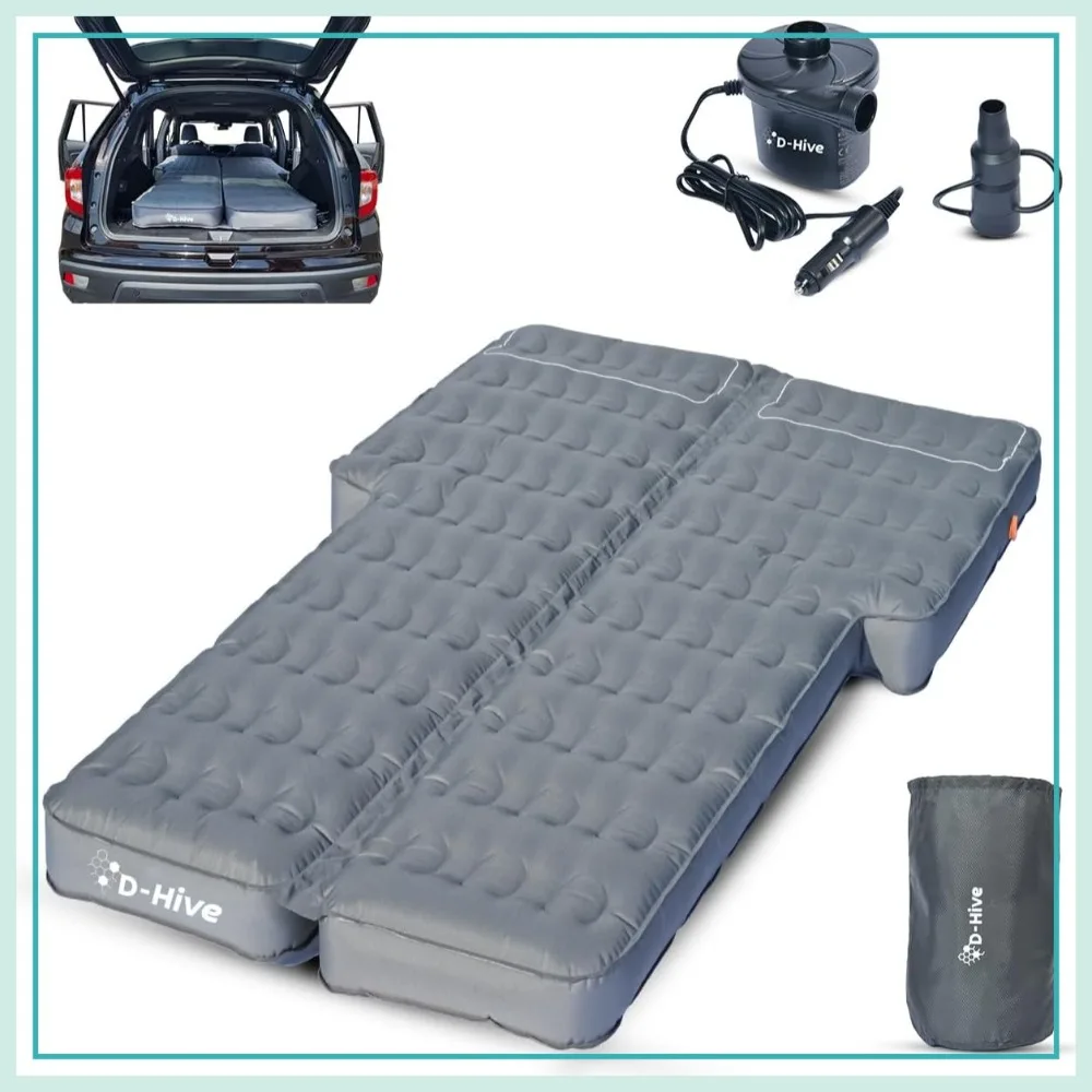 

SUV Air Mattress for Car Camping, Extra Thick 300D Oxford Fabric, Quick Set Up with Electric Pump, Car Bed Mattress