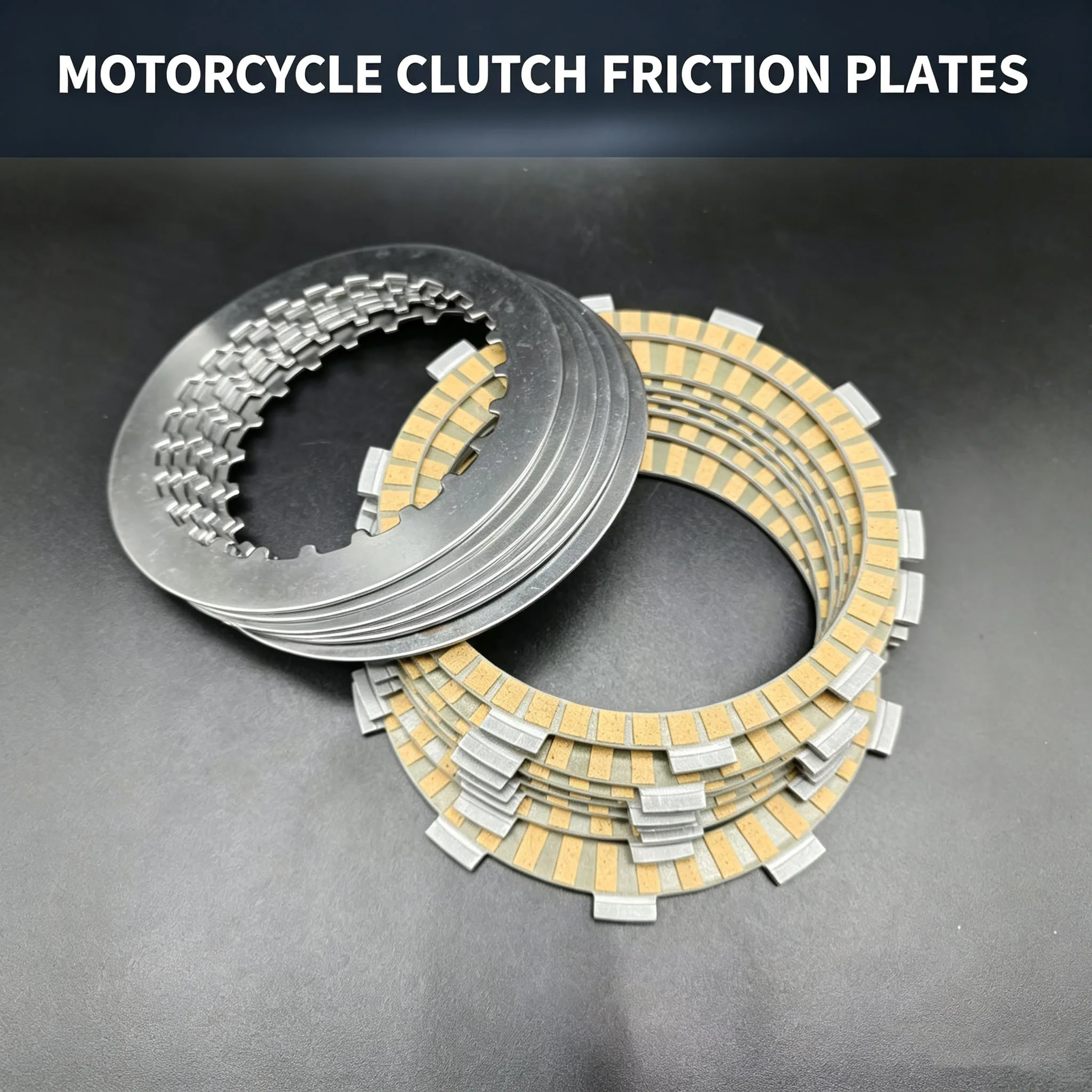 Clutch Friction Plates Fits Honda XR400M Supermotard (ND08/NC38E) 2006-2008