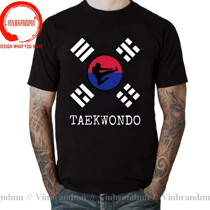 Funny Taekwondo Martial Arts T Shirt Men Graphic Streetwear Short Sleeve Birthday Gifts Korean Tae Kwon Do T-shirt Mens Clothing