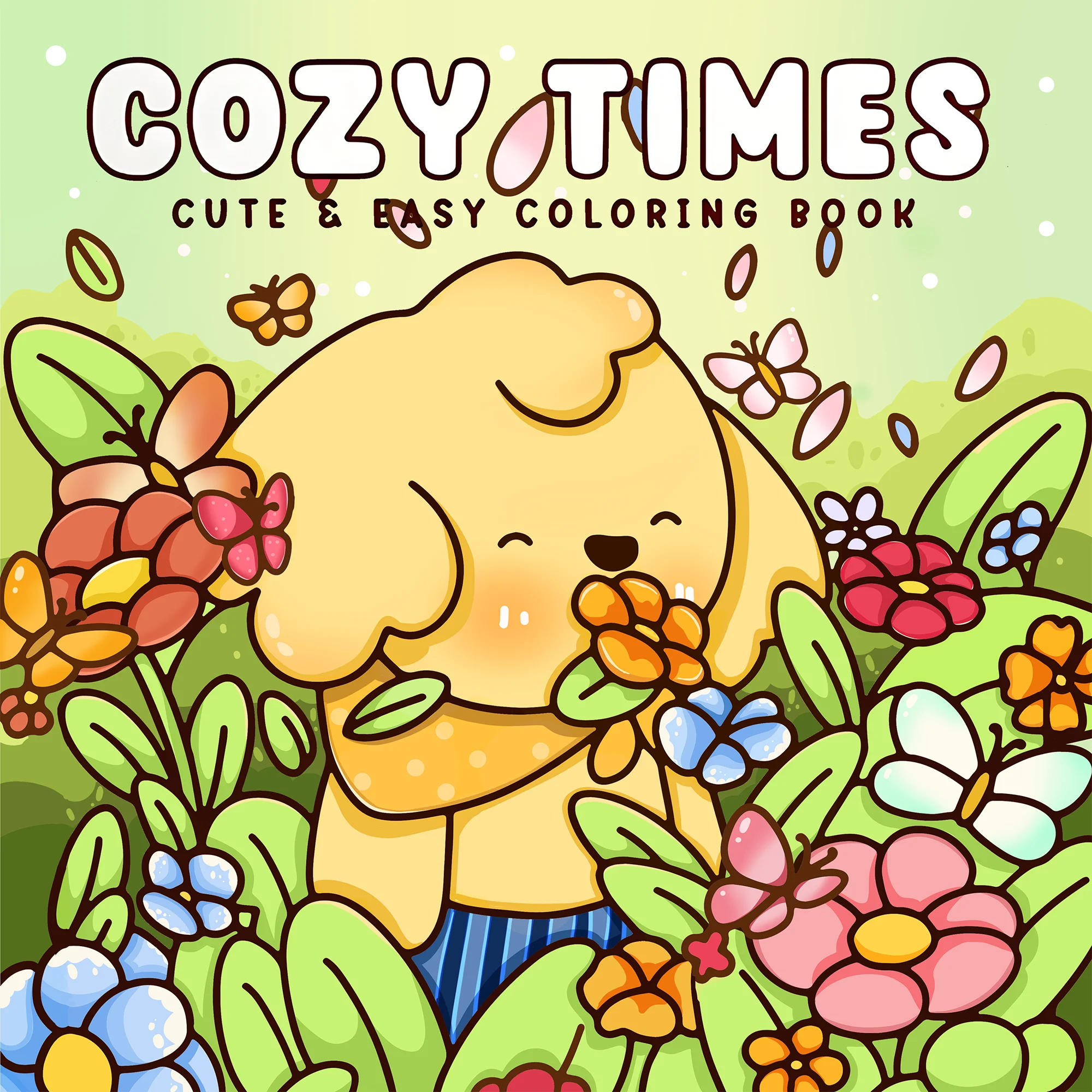 Comforting Animal Moments: Spring-Themed Coloring Book for Relaxation and Healing | Picture Book for All Ages