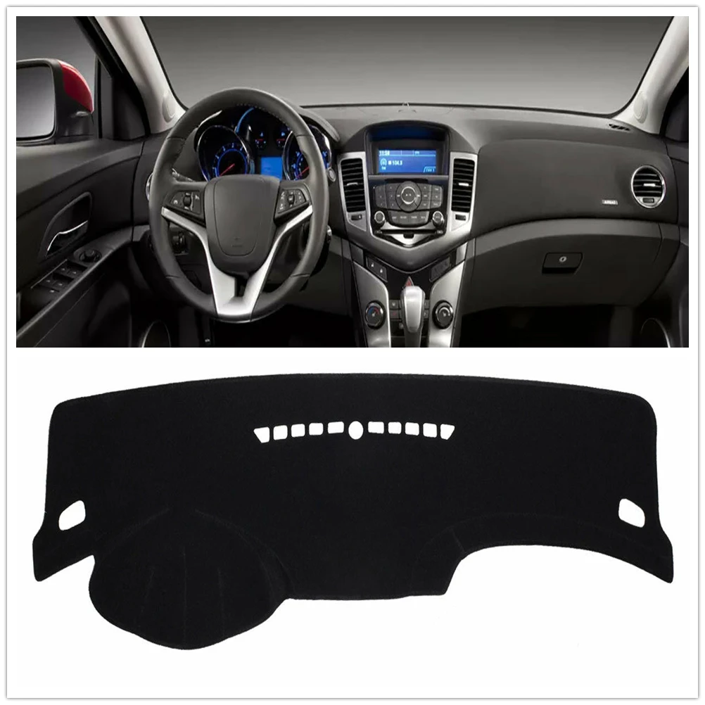 

Dashmat Mat For Chevrolet CRUZE 2011-2015 Black Dashboard Cover Pad Nonslip No Curl