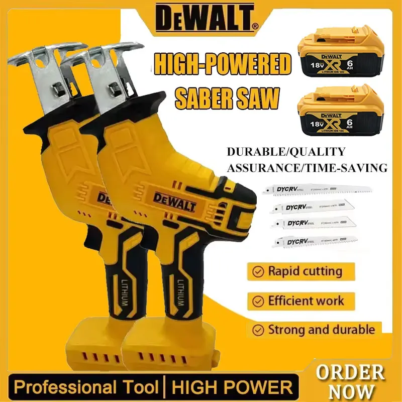 

Dewalt 2800RPM Cordless Electric Reciprocating Saw 20V Brushless Electric Saw Multifunctional Metal Wood Pipe Cutting Saw