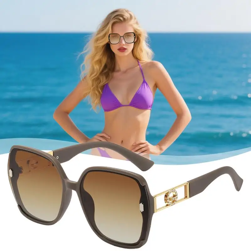 Retro Sunglasses Retro Metal Polarized Glasses UV400 Protection Lenses Glasses Fashion Outdoor Sports Activities All-Day Comfort