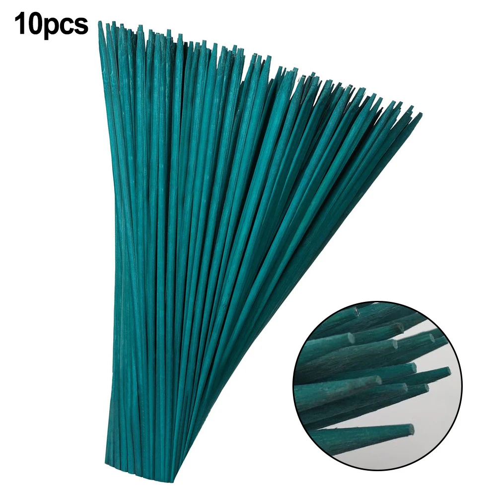 10pcs 38cm Bamboo Plant Stake Dyed Bamboo Skewers Flower Arranging Sticks Plant Growth Support Rod For Flower Arrangement