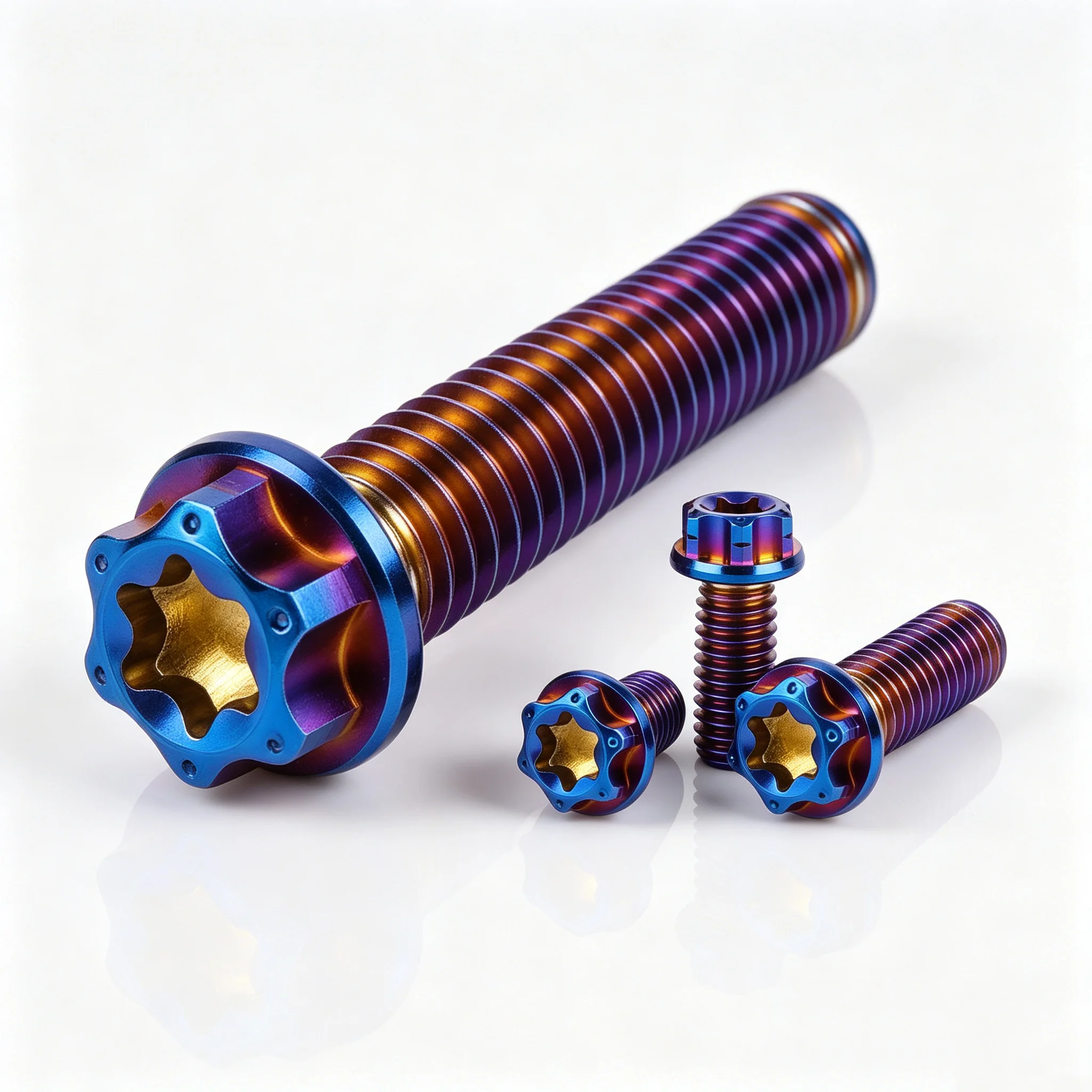 Premium Titanium Flanged Hex Head Bolts M6 M10x1.5x20/30/35/40/45/50/55mm 6AL4V Aerospace Grade Ti Screws Lightweight Rust Proof