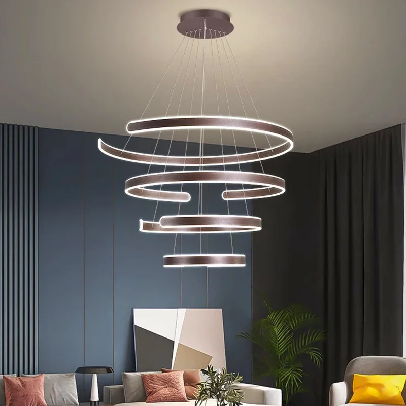 

Nordic Home Decor Ring Chandelier Suitable for Living Rooms Restaurant Dining Table Pendant Lamps Indoor Lighting Fixtures
