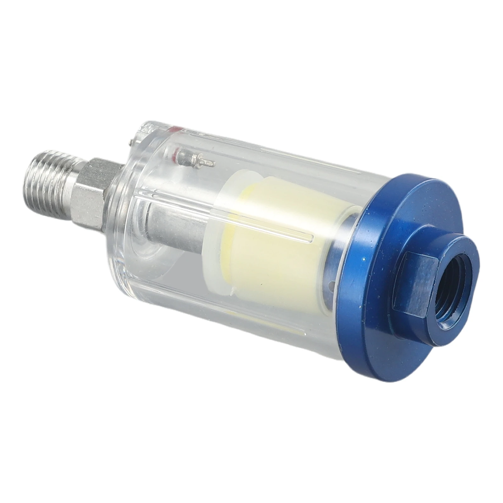 Air Line Moisture Trap Filter with Manual Drain and Transparent Bowl for Monitoring Contaminants in Compressed Air