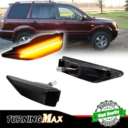 Car LED Front Bumper Side Marker Turn Signal Lights For Honda Pilot 2006 2007 2008 Parking/Driving Lights Fender Flare Lamps 12V