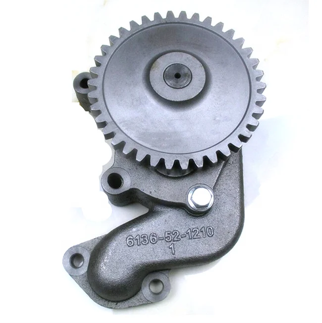 PC200-3 excavator diesel engine parts 6D105 engine oil pump 6136-52-1100