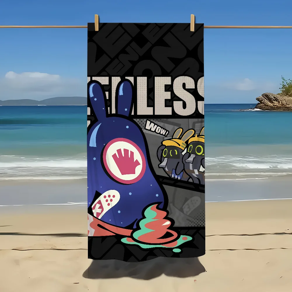 لطيف Q نسخة ZZZ منشفة الشاطئ المتضخم لينة فائقة الامتصاص التجفيف السريع حمام سباحة كبير السفر التخييم الحمام #4