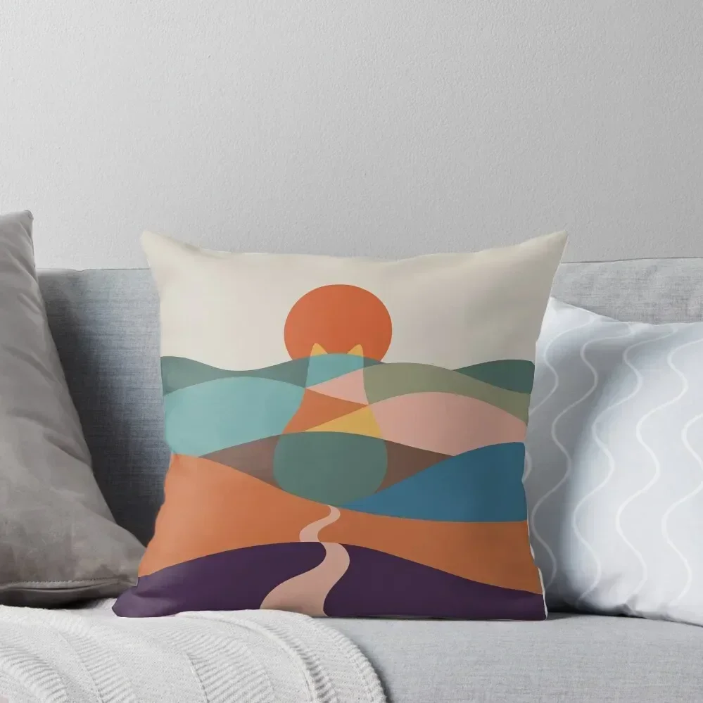

Cat Landscape 65 Throw Pillow anime girl Decorative Sofa Cushion Decorative Cushions For Living Room pillow
