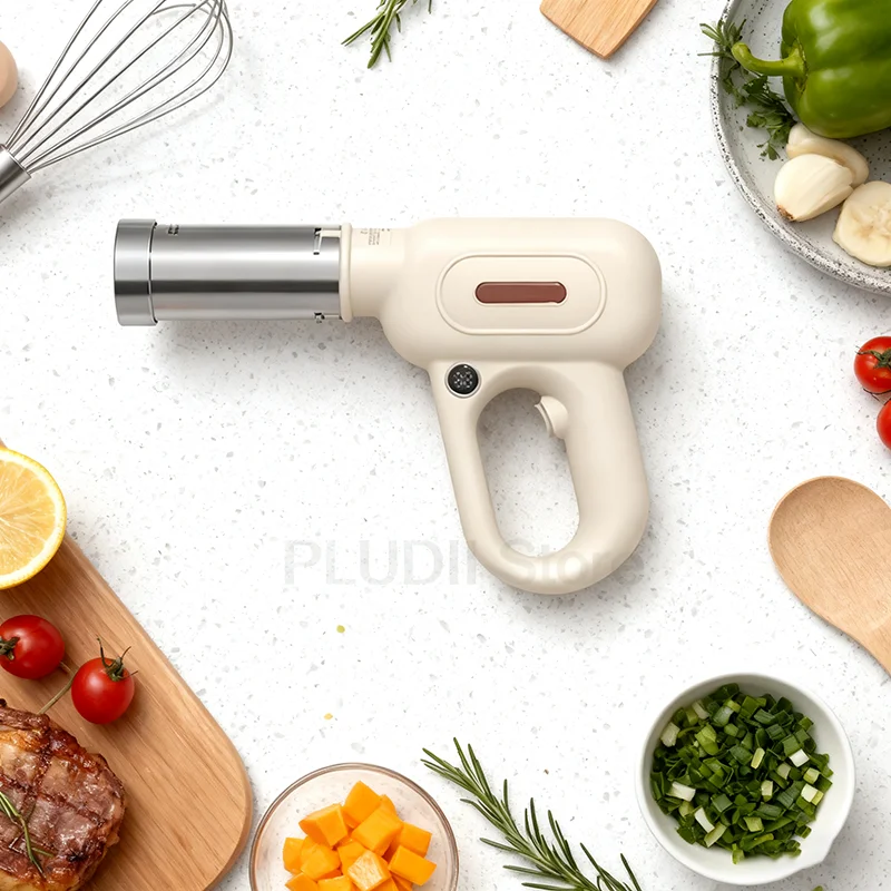 ماكينة صنع المعكرونة اللاسلكية بقدرة 1500 مللي أمبير في الساعة مع 5 قوالب معكرونة يدوية ماكينة صنع المعكرونة الأوتوماتيكية للمطبخ المنزلي سهلة صنع المعكرونة