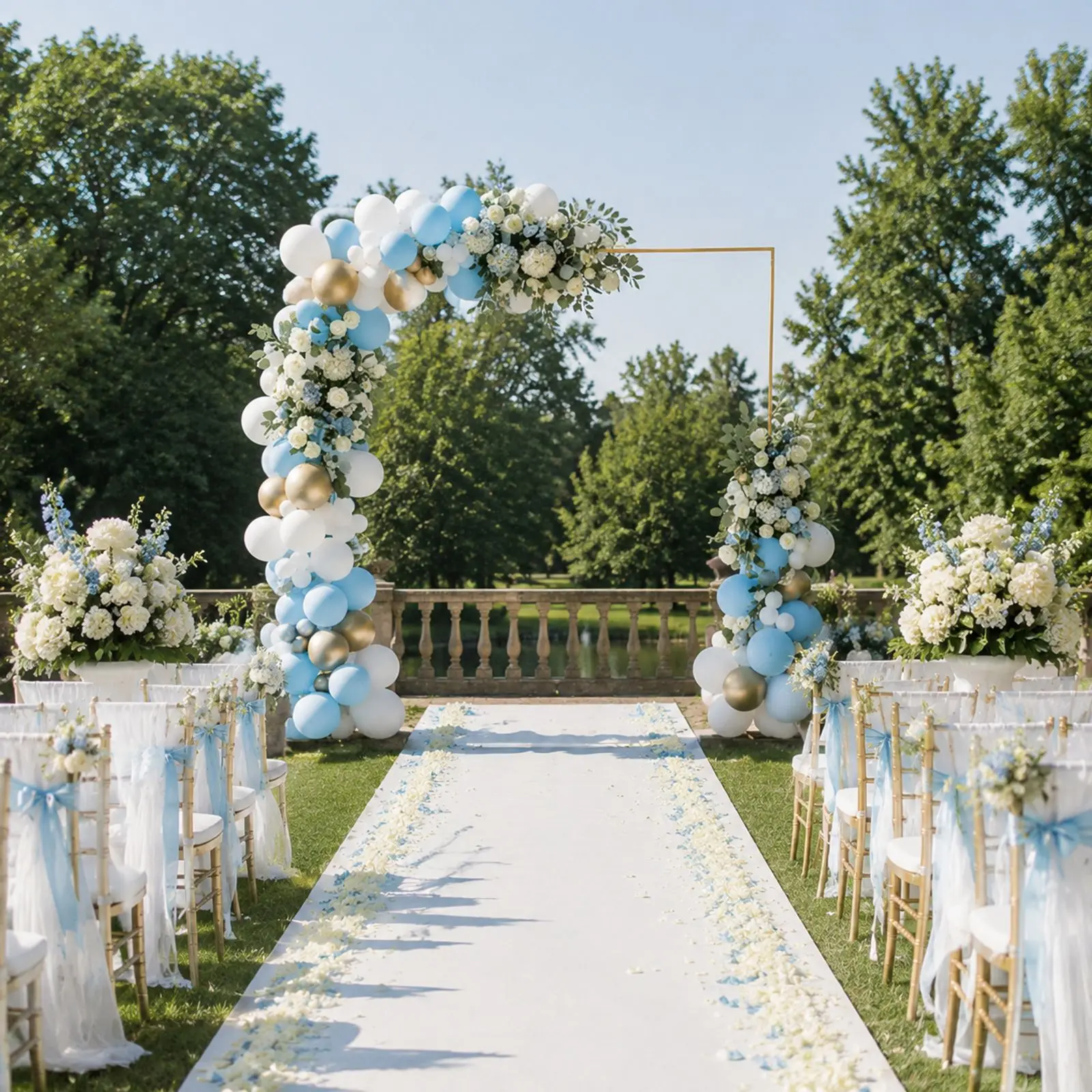 9,8x9,8ft Hochzeitsbogenständer, quadratischer Metallbogen mit Ständern, höhenverstellbar, 3 Höhenstufen für Hochzeiten, Quinceañera, Partys und Eventdekoration – Detail 8