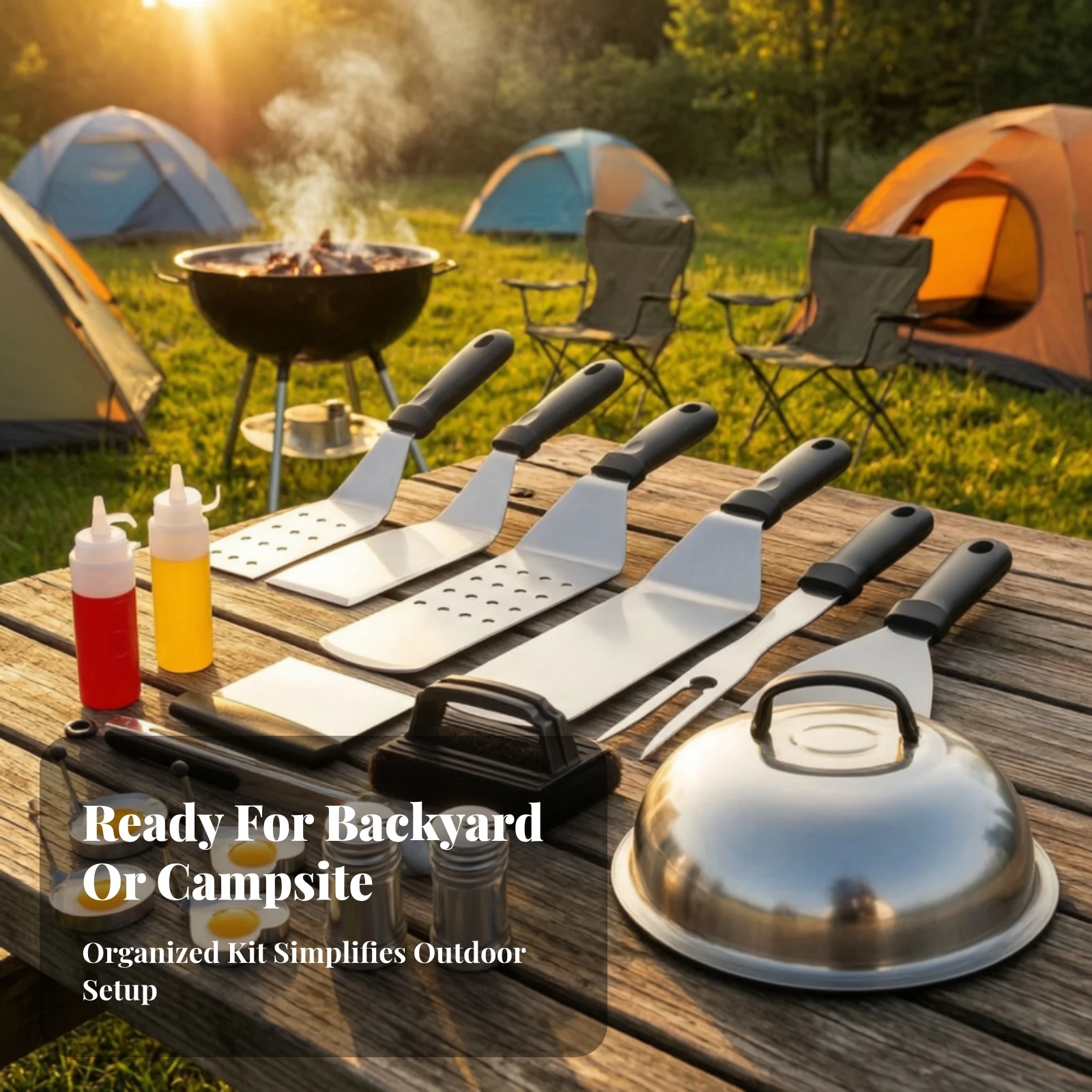 Camping Cooking Flat Top - Набор инструментов для приготовления на плоской