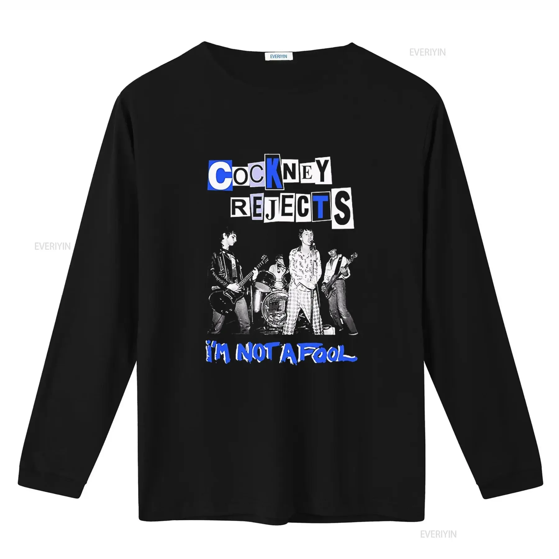 Cockney Rejects I'm Not A Fool Punk Rock Band T Shirt 70s UK Style with Sex Pistols Vibe vintage Washed Slightly fashion homme