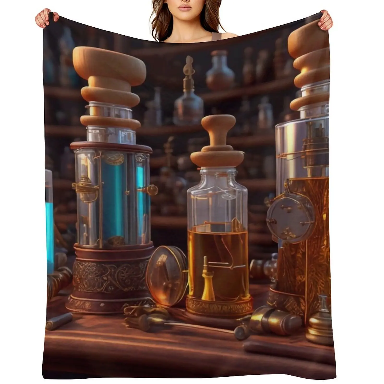 

Alchemist laboratory Throw Blanket Luxury Thicken Multi-Purpose decorative Summer Beddings Blankets