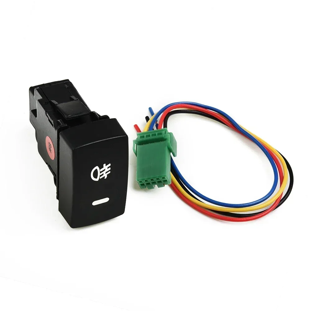 1 Uds. Botón de encendido y apagado de 5 pines para Honda Civic Accord CRV interruptor de lámpara antiniebla de 5 pines 12V botón de encendido y apagado interruptor de barra de luz LED