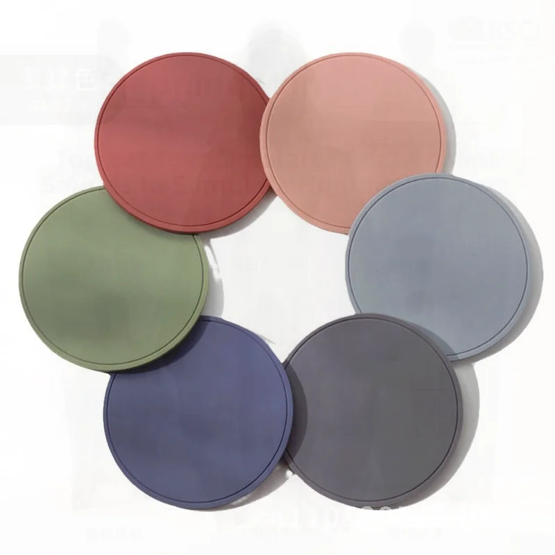 

Modern Minimalist round Placemat Heat Insulation Waterproof PVC Mat Anti-Scalding for Dining Table Home Resistant Pot Bowl
