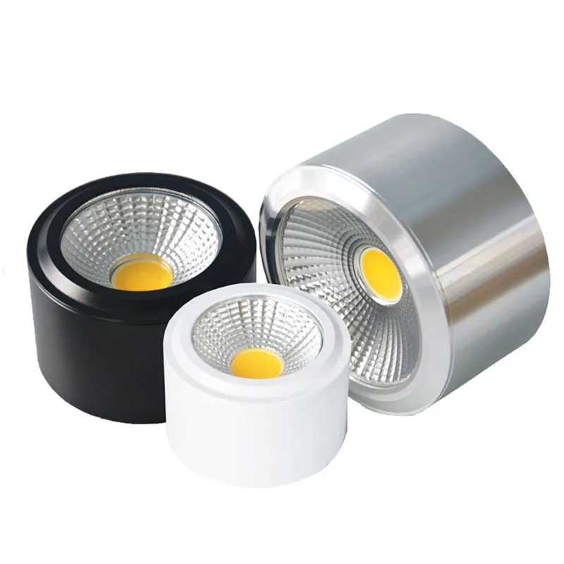 Surface Mounted Dimmable LED Downlight 7W 9W 10W 12W 15W 18W 24W 30W COB Spot Lights Ceiling Lamp 2700k 3500k Interior lighting