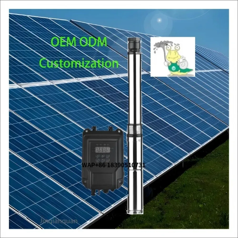 2-Inch 1500W DC Brushless Stainless Steel Solar Deep Well Pump Multistage Electric Water Pump 72V Irrigation External