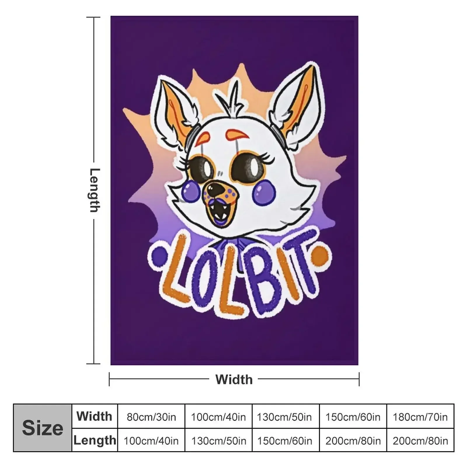 FNaF: Lolbit Throw Blanket Quilt Luxury Brand Heavy Summer Blankets