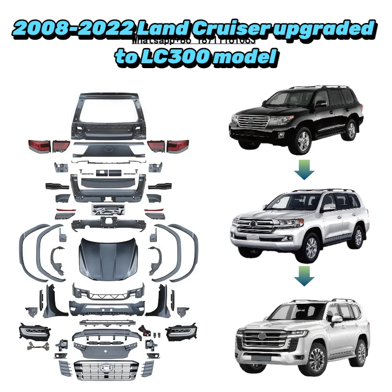 

Auto Accessories for Land Cruiser 2008-2022 Upgrade to LC300 Body Kits Front Bumper