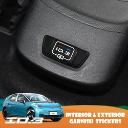 Console posteriore per auto Centro USB TypeC Attrezzatura porta di ricarica Custodia protettiva Custodia antipolvere per VW ID.3 ID3 2021-2025