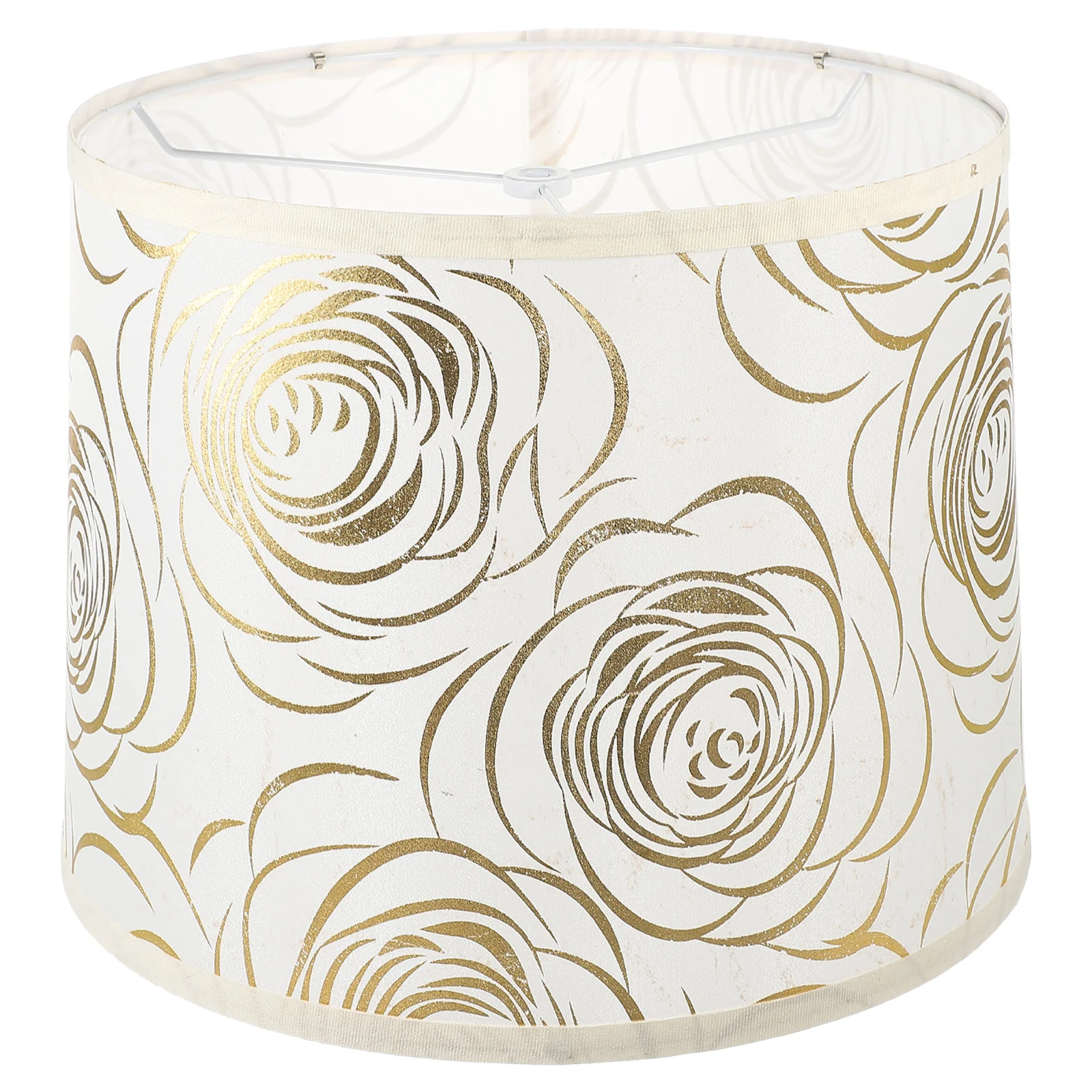 

Cylinder Indoor Rose Chandelier Toddler Lamp Shades Bedside Gauze Hot Stamping Iron Hanging